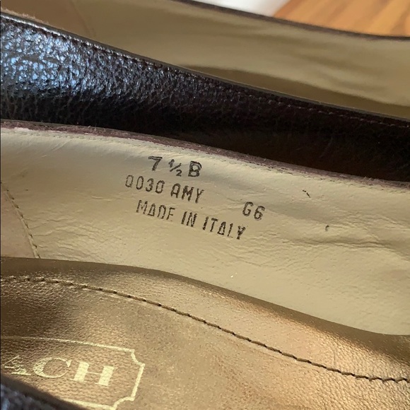 COACH Amy Tumbld Kidskin heels - Picture 6 of 8